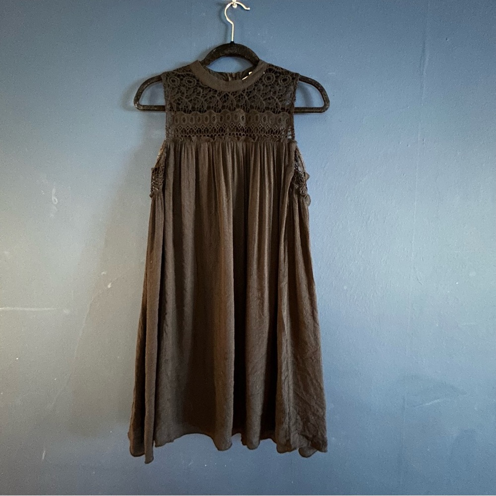 Rebellion Black Lace Dress Size M